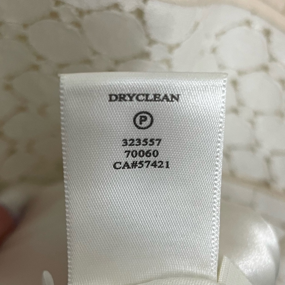Ann Taylor Cream A-Line Mini Dress Scoop Neck - Picture 9 of 9